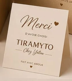 Carte « Merci d’avoir choisi Tiramyto »